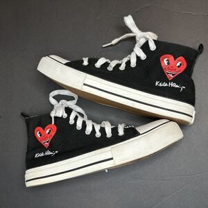 Keith Haring High Top Sneakers – Women’s Size 6 (EU 38 / UK 5) Pop Art Edgy Art